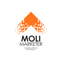 Neon and Black Geometric Digital Marketing Logo